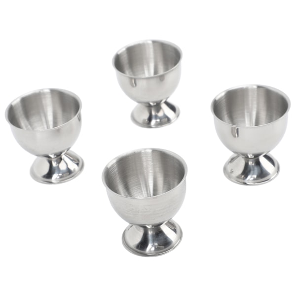 4 stk eggkoppsett 40 ml rustfritt stål høy temperaturbestandig glatt overflate eggkoppholder