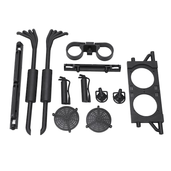 RC-bildekseldekorasjonsvindudekorativt eksosrørsett for ZD Racing DBX-07 1/7 RC-kjøretøy