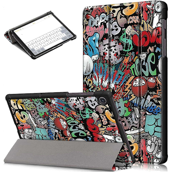 Fodral för Samsung Galaxy Tab A7 Lite 8.7 Tum 2021 (SM-T220/T225) Ultratunt Skyddande Fodral Tablet A7 Lite 8.7\" SMT220 Smart Folio Fodral, Graffi