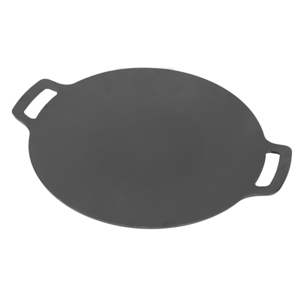 Korean BBQ Grill Pan Round Griddle Grill Pan Stovetop Induction Home Outdoor Korean Barbecue Plate with Bag 11.8in Diameter