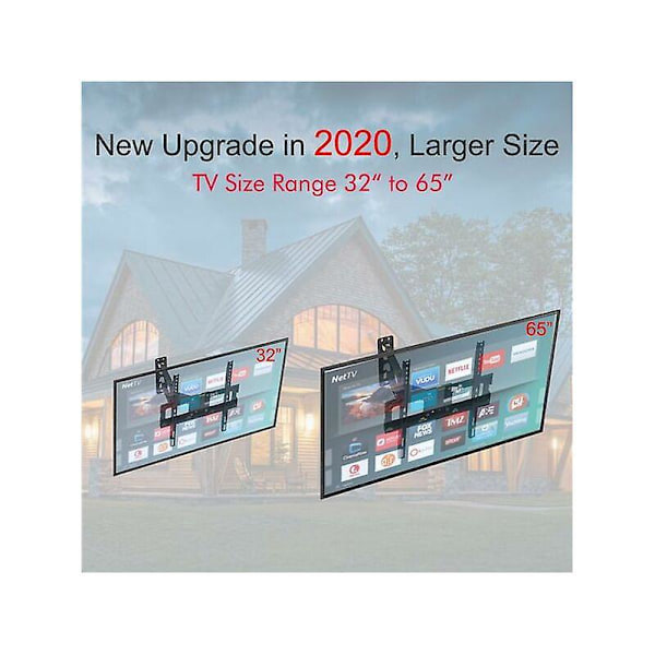 flash 32-65\" Enkel Pendel Liten Base TV-Stativ Tmxd-103 Bæreevne 35KG / VESE400×400 / Opp og Ned -10 10°