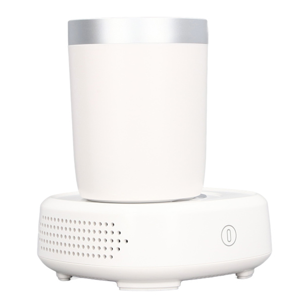 36W Hjem Hurtig Krus Kop Køler Desktop Kaffe Drik Mælk Øl Varmer Køler Hvid 100‑240V EU Stik