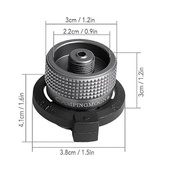 Butanadapter Gaspatron Huvud Konverteringsadapter Munstycke Flaska Typ Lindal Ventil Utgång Z11