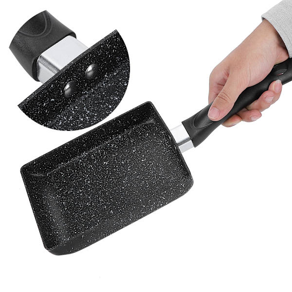 Nonstick Omelettpanna Äggbiff Stekpanna Pizzakokgryta Kökstillbehör för Induktionskokare(S )