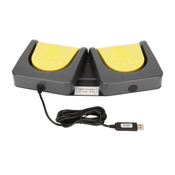 USB dubbel fotkontakt USB två pedal mekanisk klaviatur MIDI Controller HID Programmerbar dator PC fotkontakt