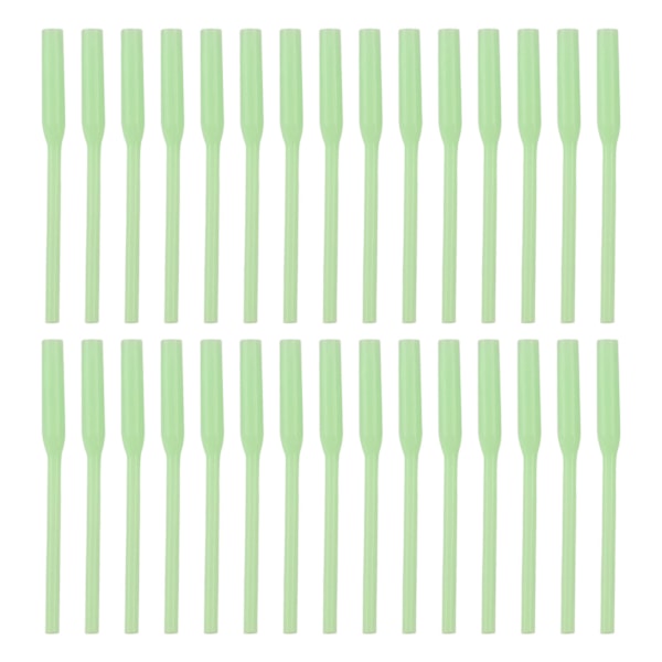 30 stk. fiskeri PVC positioner rør lysende blød vikling forhindrer bærbare line aligners ærme til natfiskeri