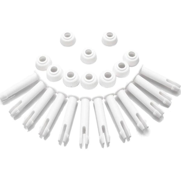 12 muovista uima-allastappia ja 12 kumitiivistettä, Intex 13'-24' pyöreille metallikehysaltaille ja suorakulmaisille metallikehysaltaille, Intex 28270-28273 (5,5 cm / 2,16\"