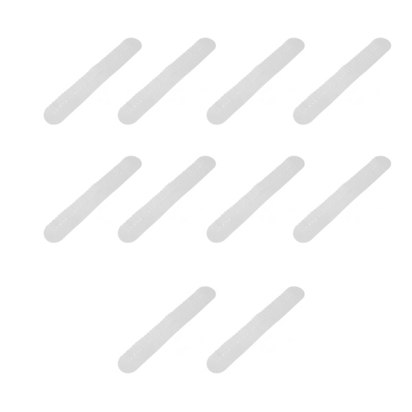 10 stk Heat Shield Guard Lang Strip Multiple Hul Spacer Shield Varmeisoleringsværktøj til hårforlængelsebinding