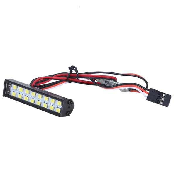 16 st LED-lampor för RC-bilstak, universell LED-ljusramp, tillbehör, längd 55 mm