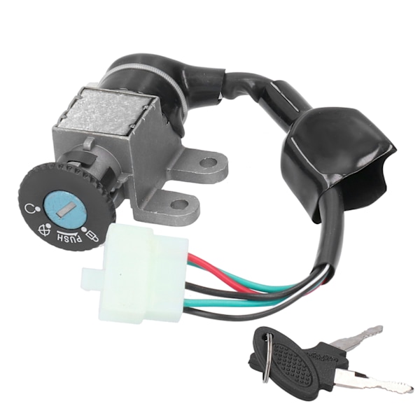Tändningslås Bränsle Gaslock Sadel Lås Nyckel 5 Pin Plug Set Passar för GY6 Scooters(Moped) 50cc 150cc