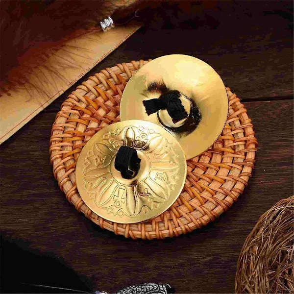 4 st Koppar Finger Cymbaler Små Finger Cymbaler