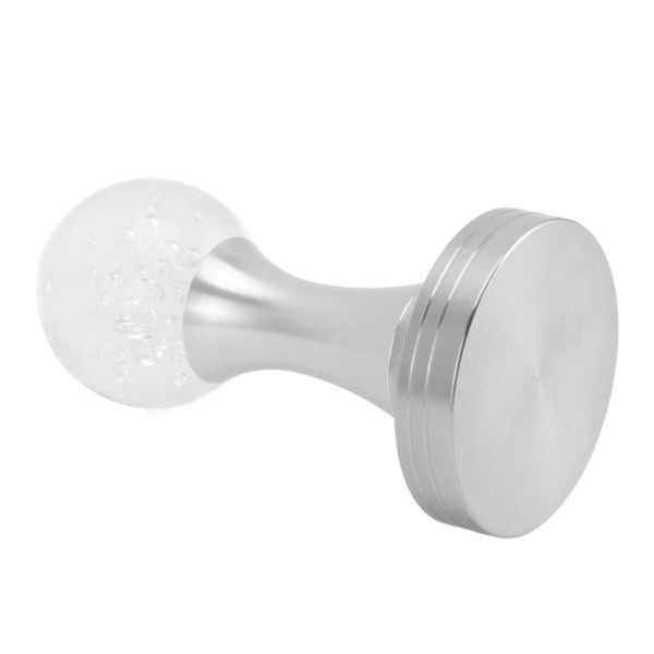 Kristallkula Kaffe Pulver Tamper Rostfritt Stål Bas Kaffe Press Hammer för Kök Café Silver Pelare 53mm / 2.1in
