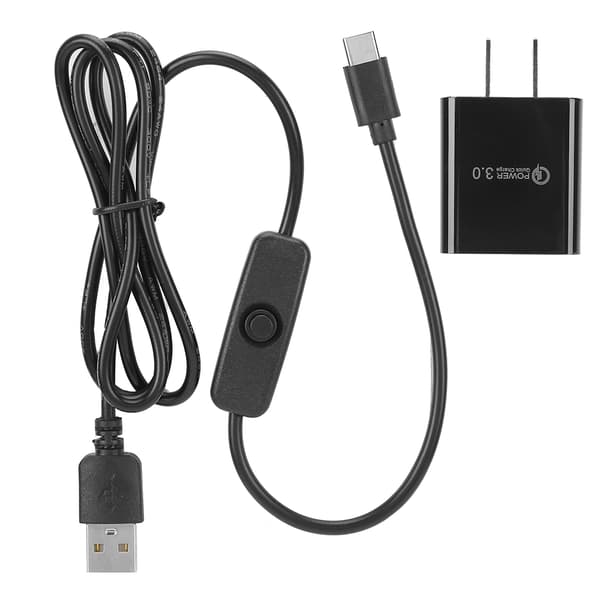 Laturisarja Raspberry Pi 4B Type-C -adapterille, virtalähde 5V3A US-pistoke 110-240V