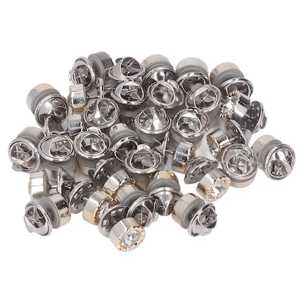 3 æsker broche knapper sømfri aftagelig plast jern dekorative praktiske DIY fremstilling skjorte nåle til kvinder runde blomstrede kanter
