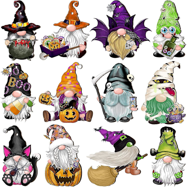Halloween Træhængende Dekoration - Spooky Træskive Etiket til Klasseværelse og Hjemmefester