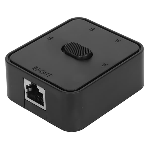 RJ45 CAT6 2 Porte Gigabit Netværk Switch 2 i 1 Ud Netværkstast Tryk Splitter Switch 1 i 2 Ud Strømfri Netværk Switch