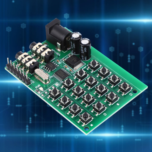 AE11A04 DTMF-äänigeneraattorimoduuli Voice Dual Encode -lähetinkortti 5~24VDC