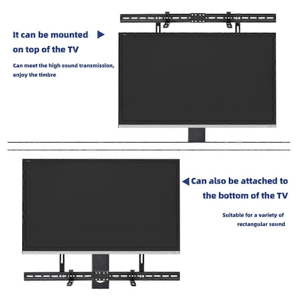Universelle Soundbar-beslag under TV til