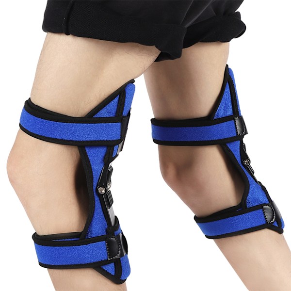 1 par knäskydd med patella, knäskydd, ledstöd, utomhussporter, vandring, klättring, utrustning, blå, 1 par