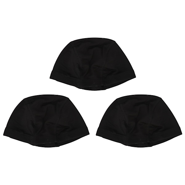 3pcs Elastic Wig Hat Stretchable Breathable Nylon Close End Wig Hat For Cosplay Makeup