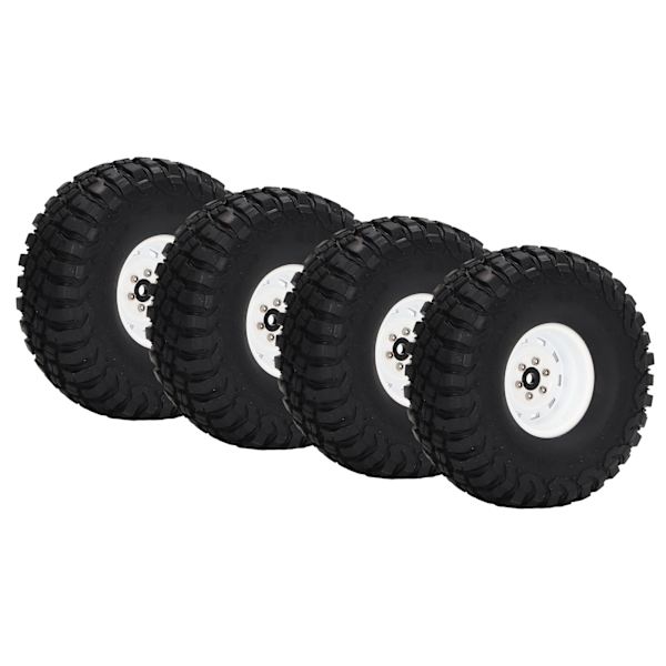 4 stk. RC-dekk 1,9 tommer bredde 10 hull RC gummihjul oppgraderingstilbehør for SCX10 1/10 RC-bil
