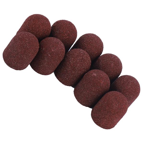 10 st Nageldedikerad huvudslipning Cap Polermaskin Sand Manikyr Pedikyrverktyg (13*19)