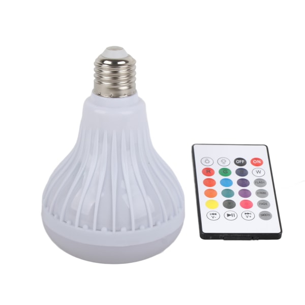 Bluetooth Music Bulb RGBW Color E26 Base Remote Control Speaker LED Bulb for Bar Bedroom Restaurant 100‑240V