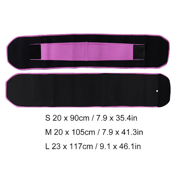 Waist trainer Multi elastiskt viktlyftande svettande midjeskyddsbälte (L 23 x 117cm)