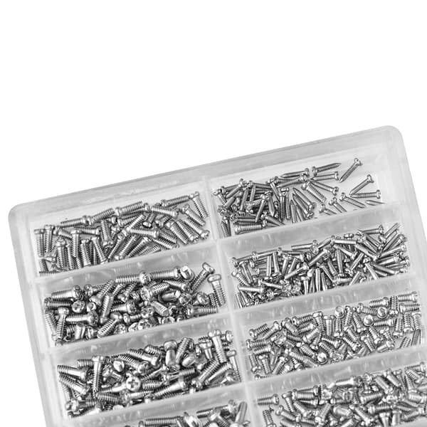 1000 st Micro Glasögon Solglasögon Små Skruvar Mutter Reparation Klocka