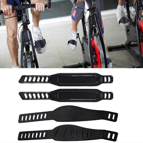 2 stk. skridsikre pedalremme til spinningcykel, motionscykel, cykel xi B