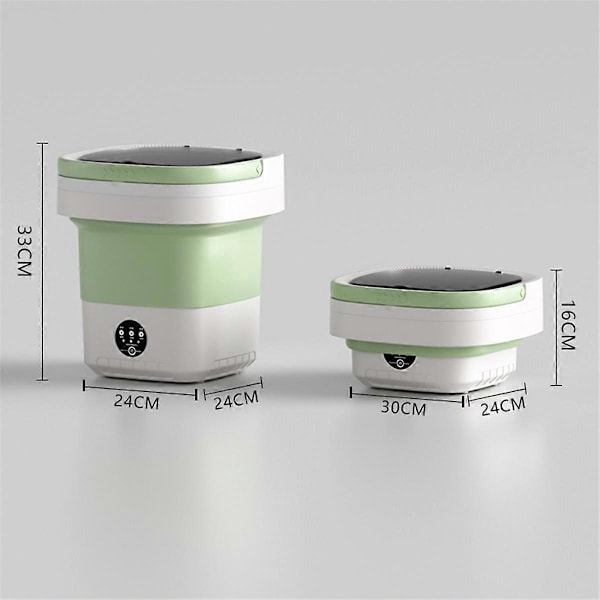 Mini Foldbar Vaskemaskine 12L Kapacitet Automatisk Hjem EU Stik C