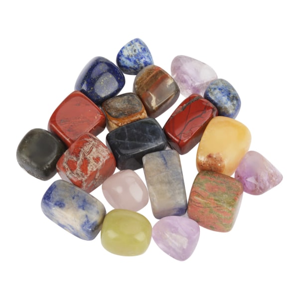 100g Naturlig Mini Point Kvarts Krystalsten Blandet Farve Rock Chips Lucky Healing