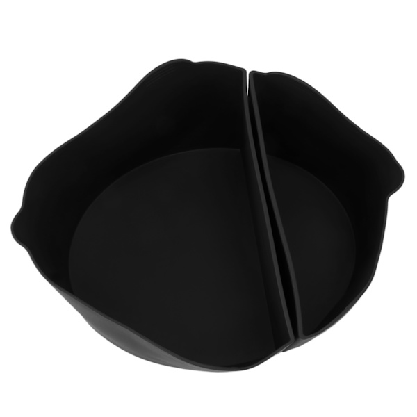 2 i 1 Slow Cooker Divider Gjenbrukbar Mat Grade Silikon Cooker Liner med Løftehåndtak for 6 Quart Pot Svart