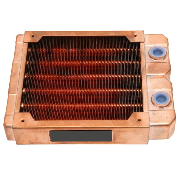 Vandkølingsradiator, helt rød kobber, G1/4 gevind, 0,28in rør, computer radiator til computer