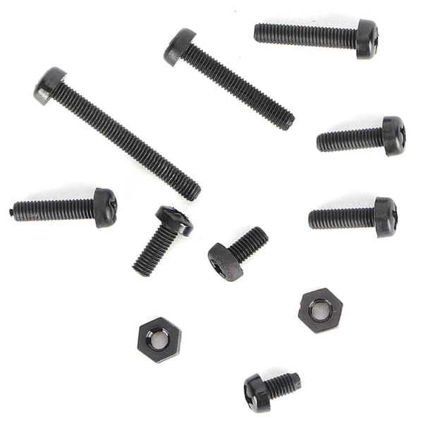 160 st Plast Skruv Mutter Set Nylon Krysskruv Hex Mutter Fästelement Hårdvara Verktyg M3