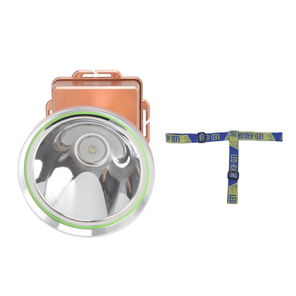 LED-otsalamppu, tehokas valokeila, USB-lataus, 4800 mAh, kaivosvalaisin yökalastukseen, US 110-240 V