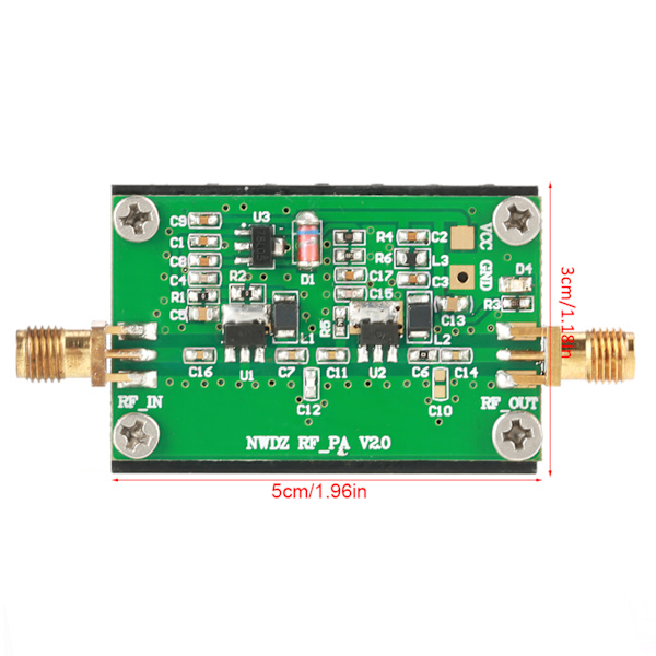 2MHz-700MHZ 3W HF VHF UHF FM-sender RF-effektforstærker til radio