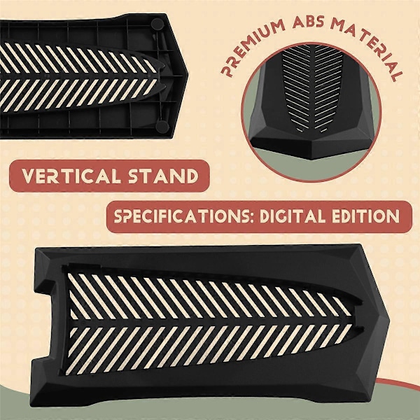 Vertikalt stativ til Slim Digital Edition-konsol, sort
