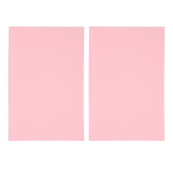 20 st arkivskydd pappersbindningsomslag matt A4 30 hål PP-plast för presentation rosa