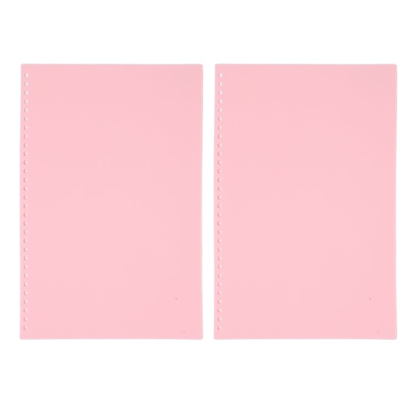 20 stk. arkbeskytter papirbindingsomslag mat A4 30 huller PP plast til præsentation pink