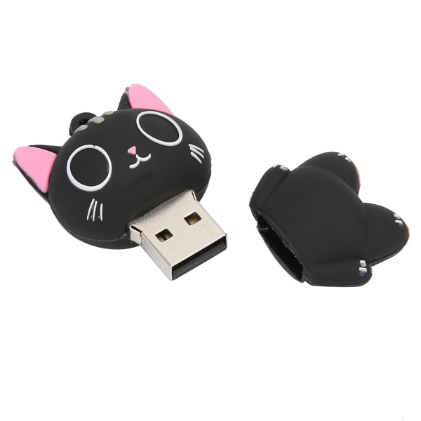 Cartoon Cat Pattern USB Flash Drive Data Bilde Musikk Film Filer Lagring U Disk Gift32GB