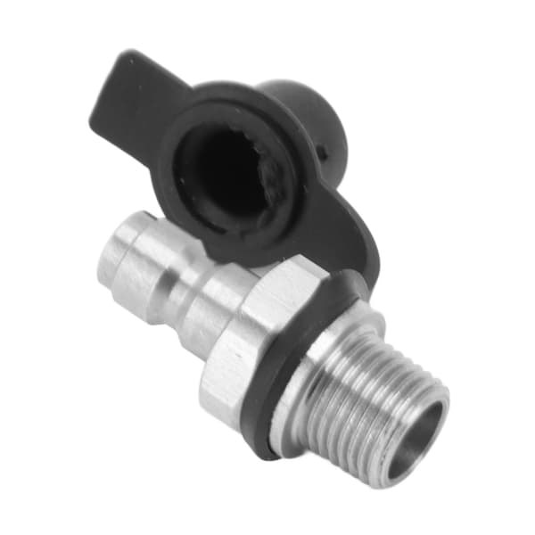 Han-gevind CO2-tankpåfyldningsventilforbindelse 1/8NPT CO2-cylinderpåfyldningsventiladapter til udskiftning