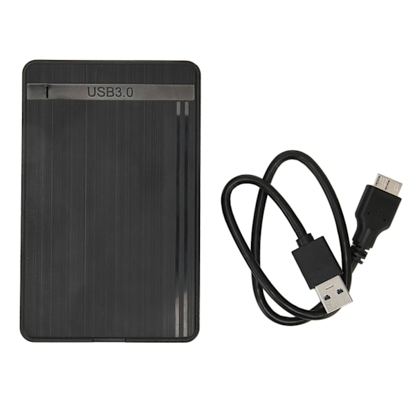 SATA SSD-kabinet 2,5 tommer 1000 GB understøttet Plug and Play Stærkt ABS Harddisk kabinet til bærbar computer Desktop