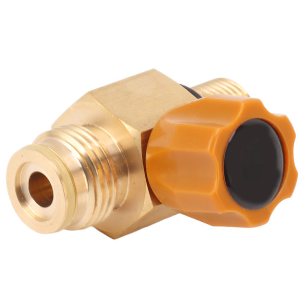 G1/2 14 CO2-cylinderpåfyllningsadapter Högtrycks M18x1.5 Påfyllningsadapter CO2-ventil Adaptergängkonverter 5000psi Maximalt tryck Guld