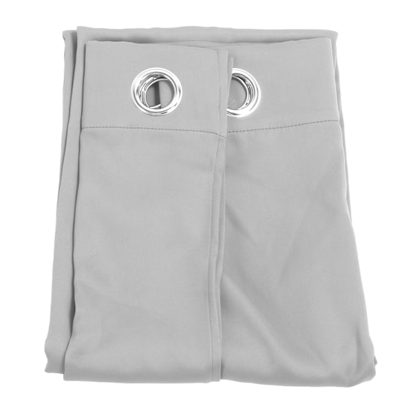 Grommet Mørklægningsgardiner Punch Free Termisk Isolerede Rum Mørklægning Gardiner til Soveværelse Stue Lysegrå 132x213cm / 52.0x83.9in
