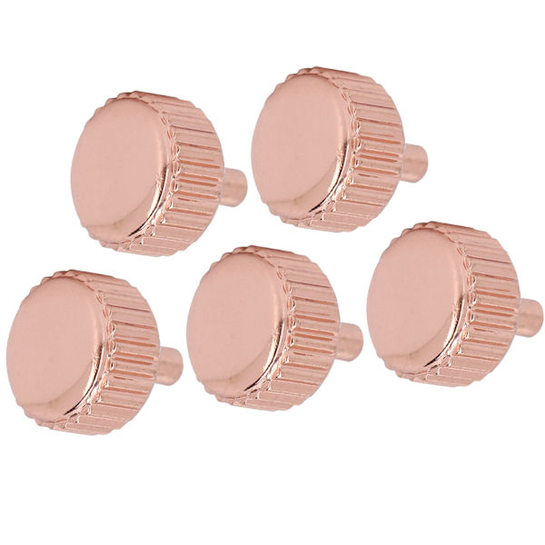 5 stk profesjonelle erstatningsurkrone i roségull, tilbehør for reparasjon av urkrone, 5,5 mm / 0,22 tommer