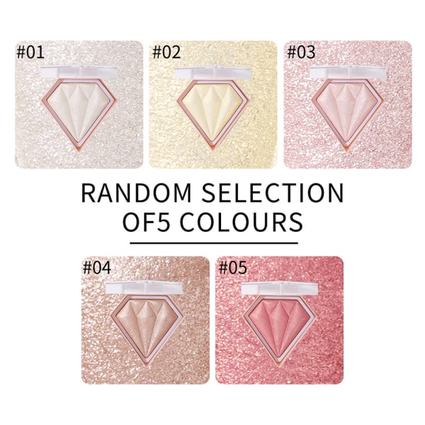 5 Colors Blush Makeup Palette Highlighter Contouring Powder Bronzer High Gloss Highlighter