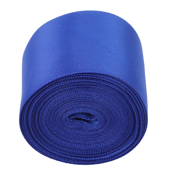 Double Face Satin Ribbon Rulle 5m/16.4ft Längd 38mm/1.5in Bredd DIY Polyester Presentpappersband för hantverk HårdekorationerBlå