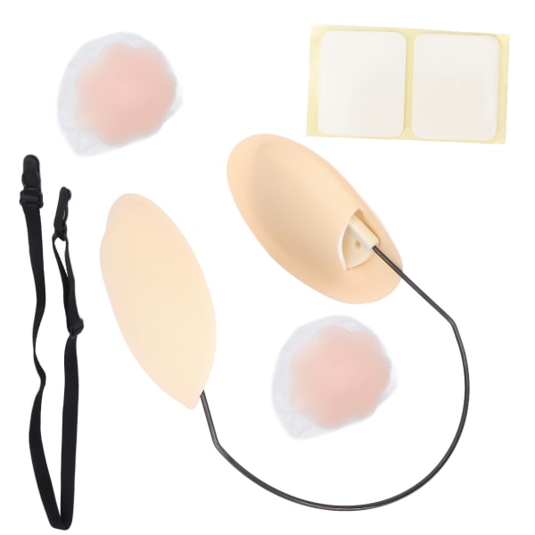 Push Up Frontless BH Kit Cover Rygglös Deep Plunge BH Kit för kvinnor Hudfärg