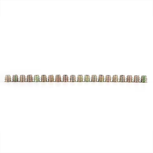 20 stk. M8 13 mm sinklegering sekskantdrift hode møbelmuttere gjenget for treinnlegg